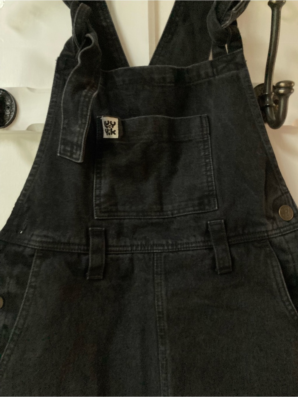 NWT Lucy & Yak | Black Denim Women's Overalls - Casual Relaxed Fit - Picture 4 of 12
